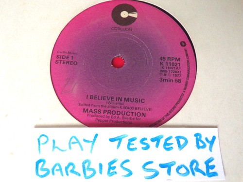 Mass production believe in - production,