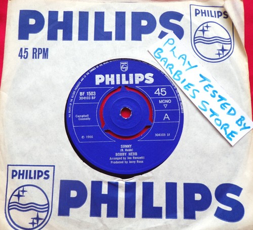 Bobby hebb sunny vinyl - sunny, 7"
