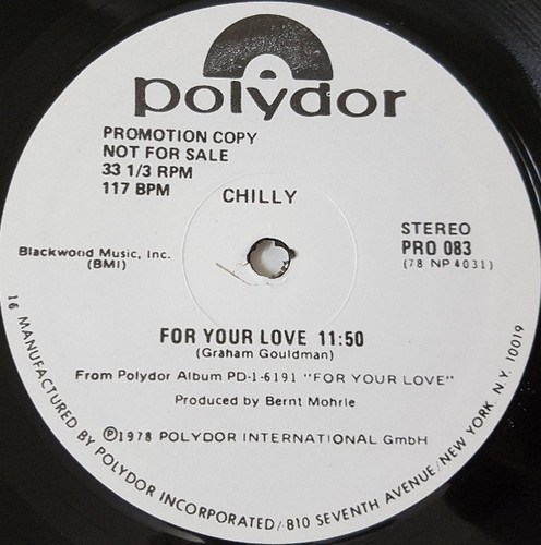 Chilly for your love new - for,