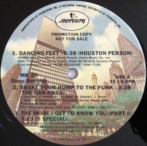 Mercury disco sampler tony - mercury,